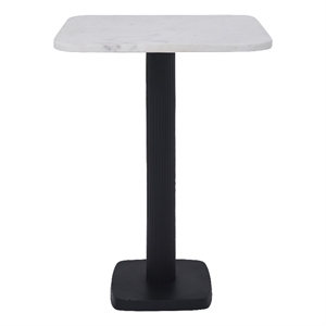 Laila Indoor Cast Aluminum Side Table Matte Black