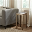 Abby Indoor Cast Aluminum Side Table Antique Brass