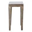 Abby Indoor Cast Aluminum Side Table Antique Brass
