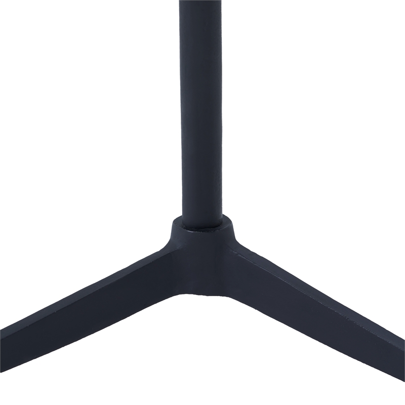 Barker Indoor Cast Aluminum Side Table Matte Black