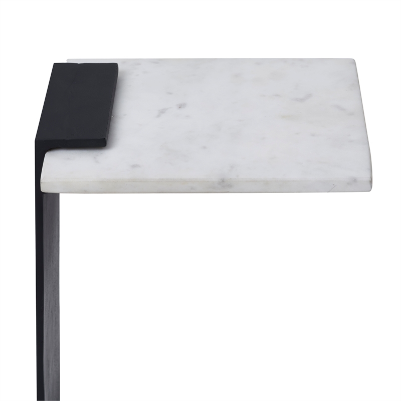Dorville Indoor Cast Aluminum Side Table Matte Black