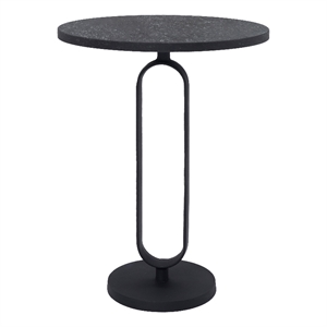 Eryx Indoor Cast Aluminum Side Table Matte Black