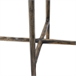 Pearson Indoor Cast Aluminum Side Table Antique Brass