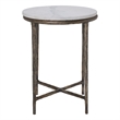 Pearson Indoor Cast Aluminum Side Table Antique Brass