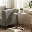 Canning Indoor Cast Aluminum Side Table Antique Brass