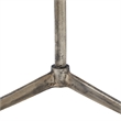 Canning Indoor Cast Aluminum Side Table Antique Brass