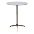 Canning Indoor Cast Aluminum Side Table Antique Brass