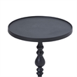 Yates Indoor Cast Aluminum Side Table Matte Black