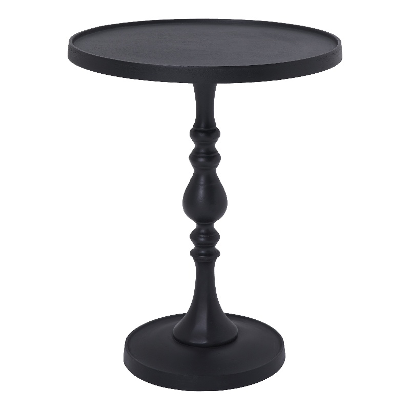 Yates Indoor Cast Aluminum Side Table Matte Black