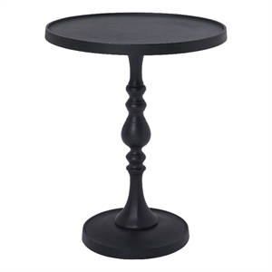 Yates Indoor Cast Aluminum Side Table Matte Black
