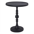 Yates Indoor Cast Aluminum Side Table Matte Black