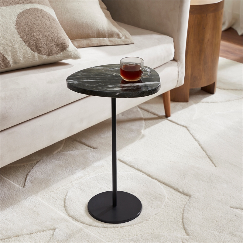 Adeline Indoor Iron Side Table Black