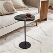 Adeline Indoor Iron Side Table Black