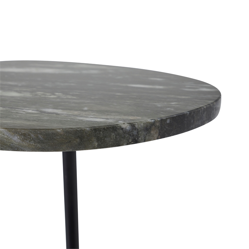 Adeline Indoor Iron Side Table Black