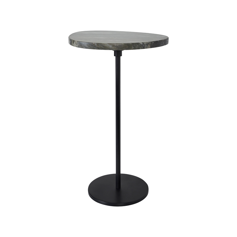 Adeline Indoor Iron Side Table Black