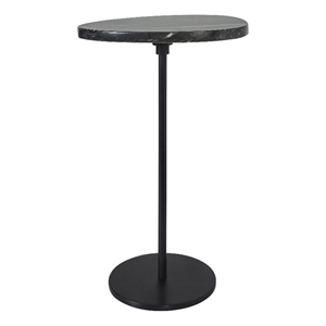Adeline Indoor Iron Side Table Black