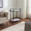 Colton Indoor Iron Bar Cart Matte Black