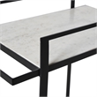 Colton Indoor Iron Bar Cart Matte Black