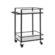 Colton Indoor Iron Bar Cart Matte Black