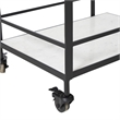 Colton Indoor Iron Bar Cart Matte Black