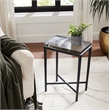 Aria Indoor Cast Aluminum Side Table Black