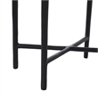 Aria Indoor Cast Aluminum Side Table Black