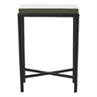 Aria Indoor Cast Aluminum Side Table Black