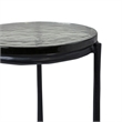 Avila Indoor Cast Aluminum Side Table Black