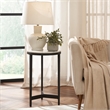 Arryn Indoor Cast Aluminum Side Table Black