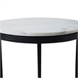 Arryn Indoor Cast Aluminum Side Table Black