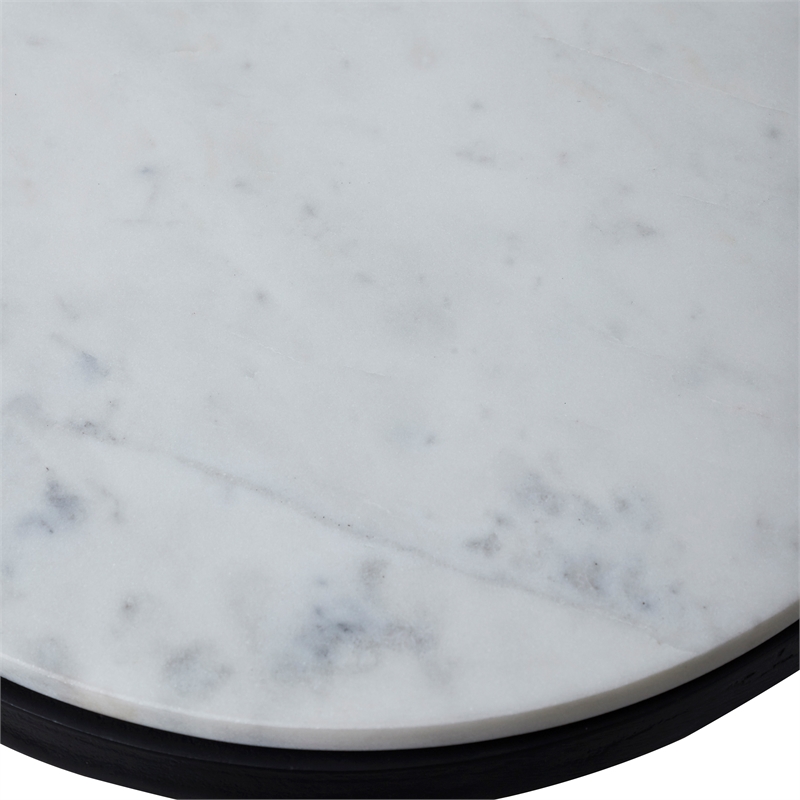Arryn Indoor Cast Aluminum Side Table Black