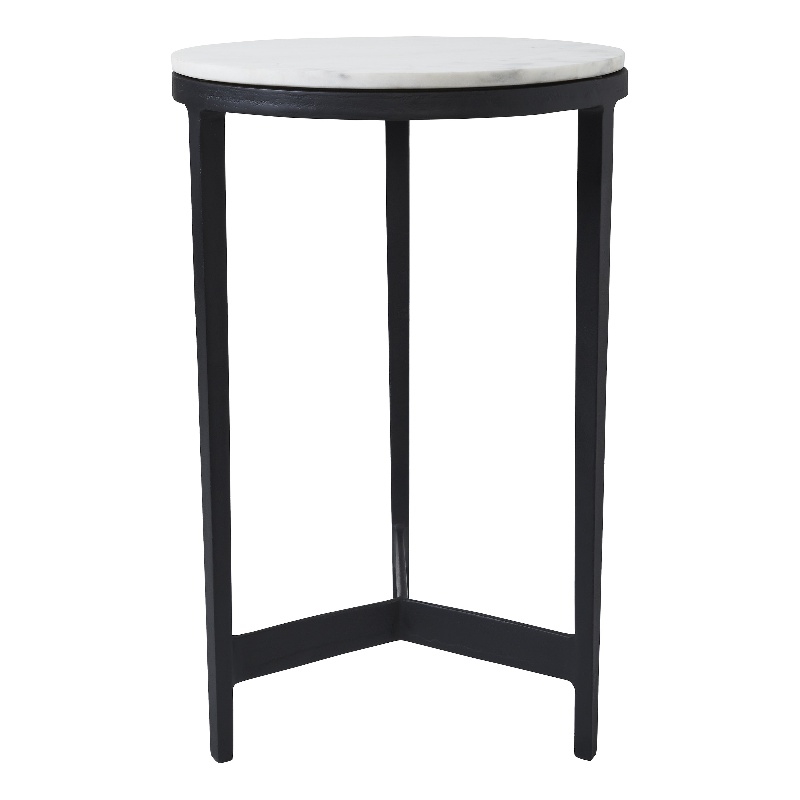 Arryn Indoor Cast Aluminum Side Table Black