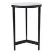 Arryn Indoor Cast Aluminum Side Table Black