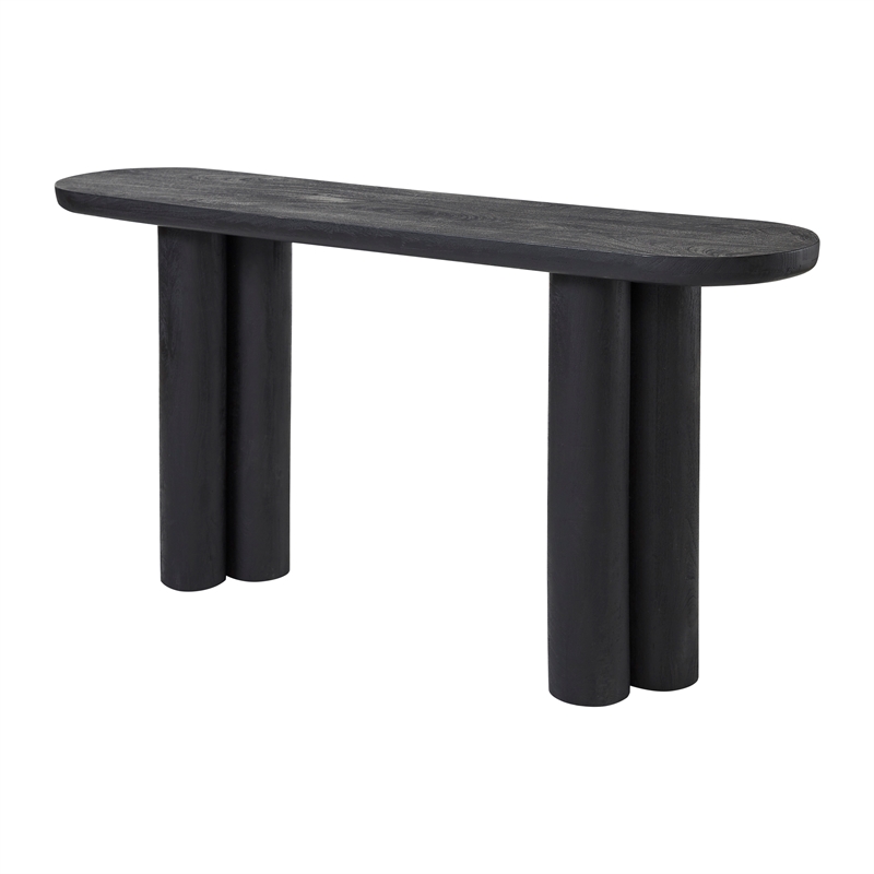 Dayna Indoor Mango Wood Console Table Black