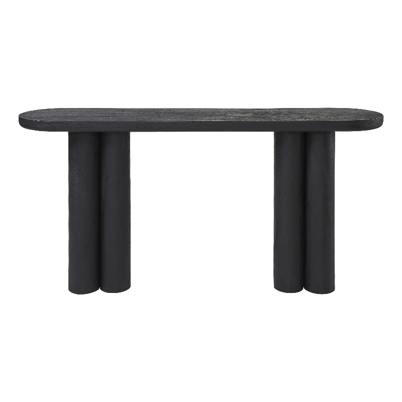 Dayna Indoor Mango Wood Console Table Black