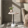Antares Indoor Acacia Wood Side Table Whitewash