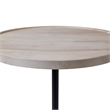 Antares Indoor Acacia Wood Side Table Whitewash