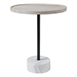 Antares Indoor Acacia Wood Side Table Whitewash