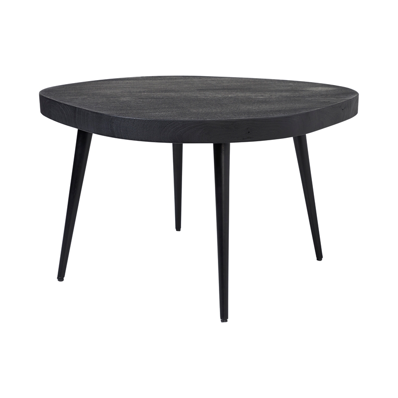 Parson Indoor Mango Wood  Coffee Table Matte Black