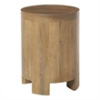 Salvatore Indoor Mango Wood Side Table Light Brown