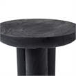 Quintin Indoor Mango Wood Side Table Black