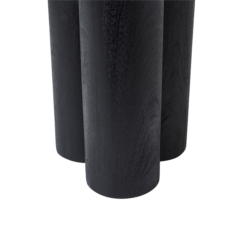 Quintin Indoor Mango Wood Side Table Black