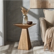 Garnett Indoor Mango Wood Side Table Light Brown