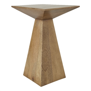 Garnett Indoor Mango Wood Side Table Light Brown