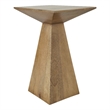 Garnett Indoor Mango Wood Side Table Light Brown