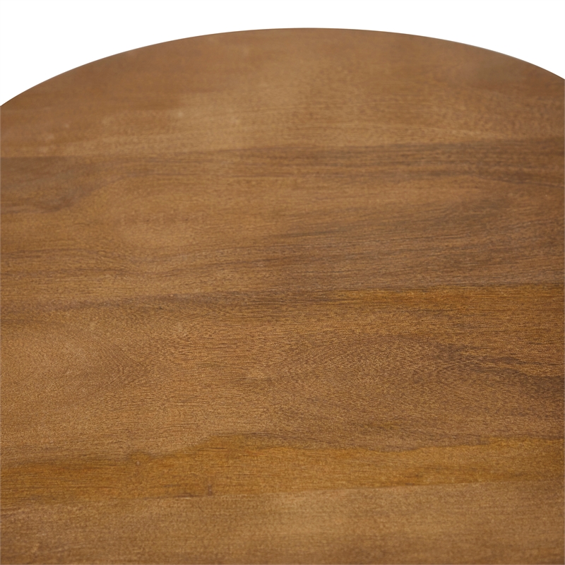 Honey Indoor Mango Wood Side Table Light Brown