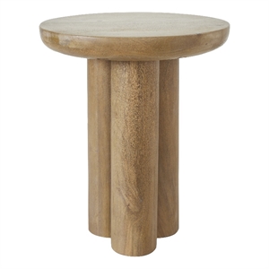 Honey Indoor Mango Wood Side Table Light Brown