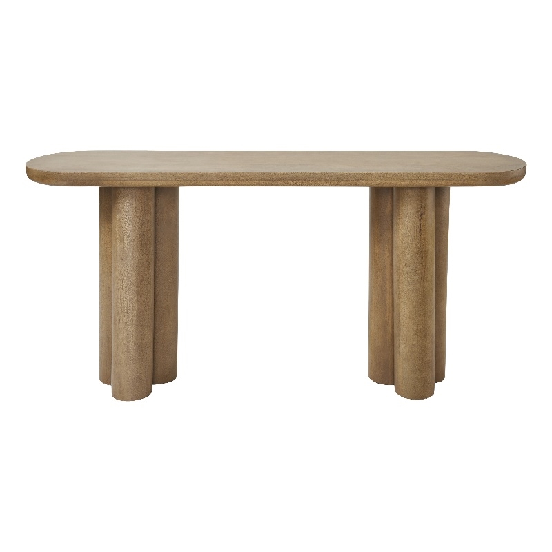 Ramona Indoor Mango Wood Console Table Light Brown