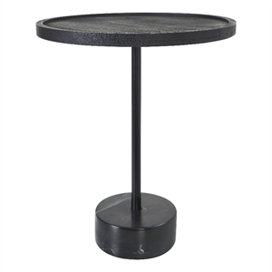 Samba Indoor Acacia Wood Side Table Black