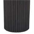 Alessio Indoor Breccia Marble Side Table Walnut